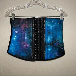 Luxx Curves Galaxy Print Size Medium Waist Trainer Corset Medium Torso.